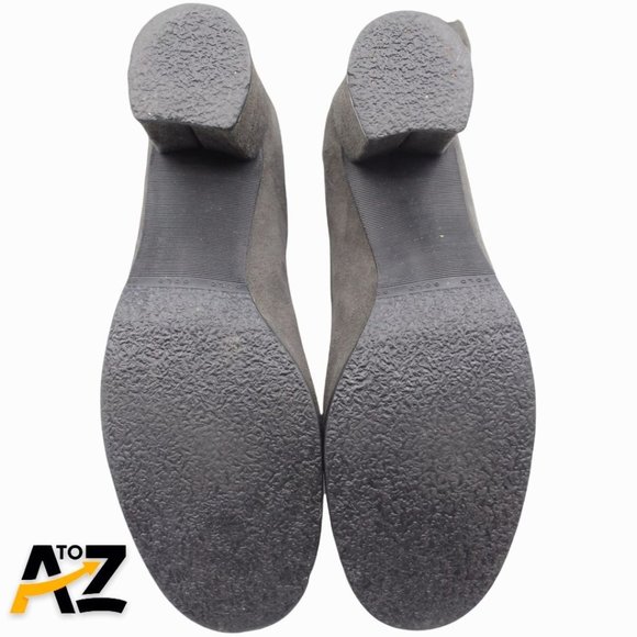 Golo Boots Grey Suede Stripper Size 5M Heeled W/Zipper Tall - Picture 7 of 9